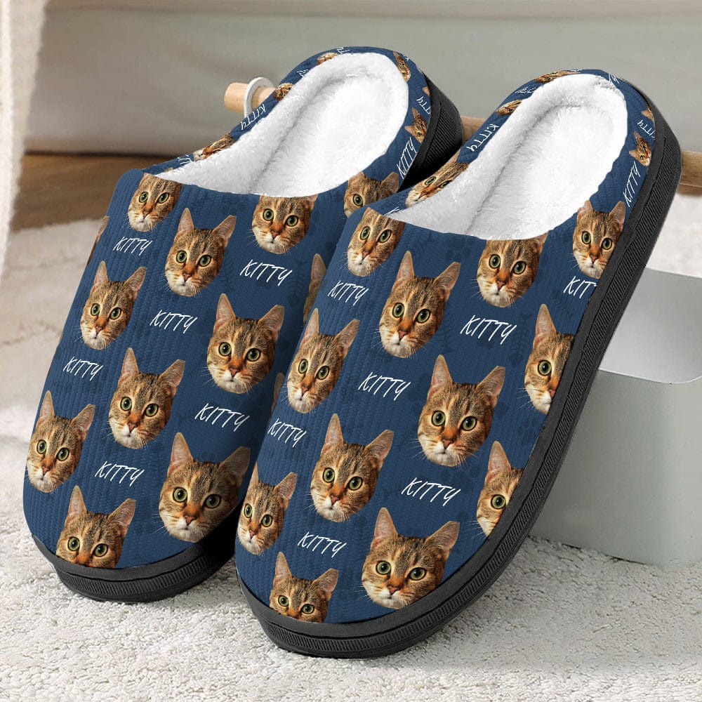 Custom Photo Dog Cat Plush Slippers TA29 888683 - Image 2