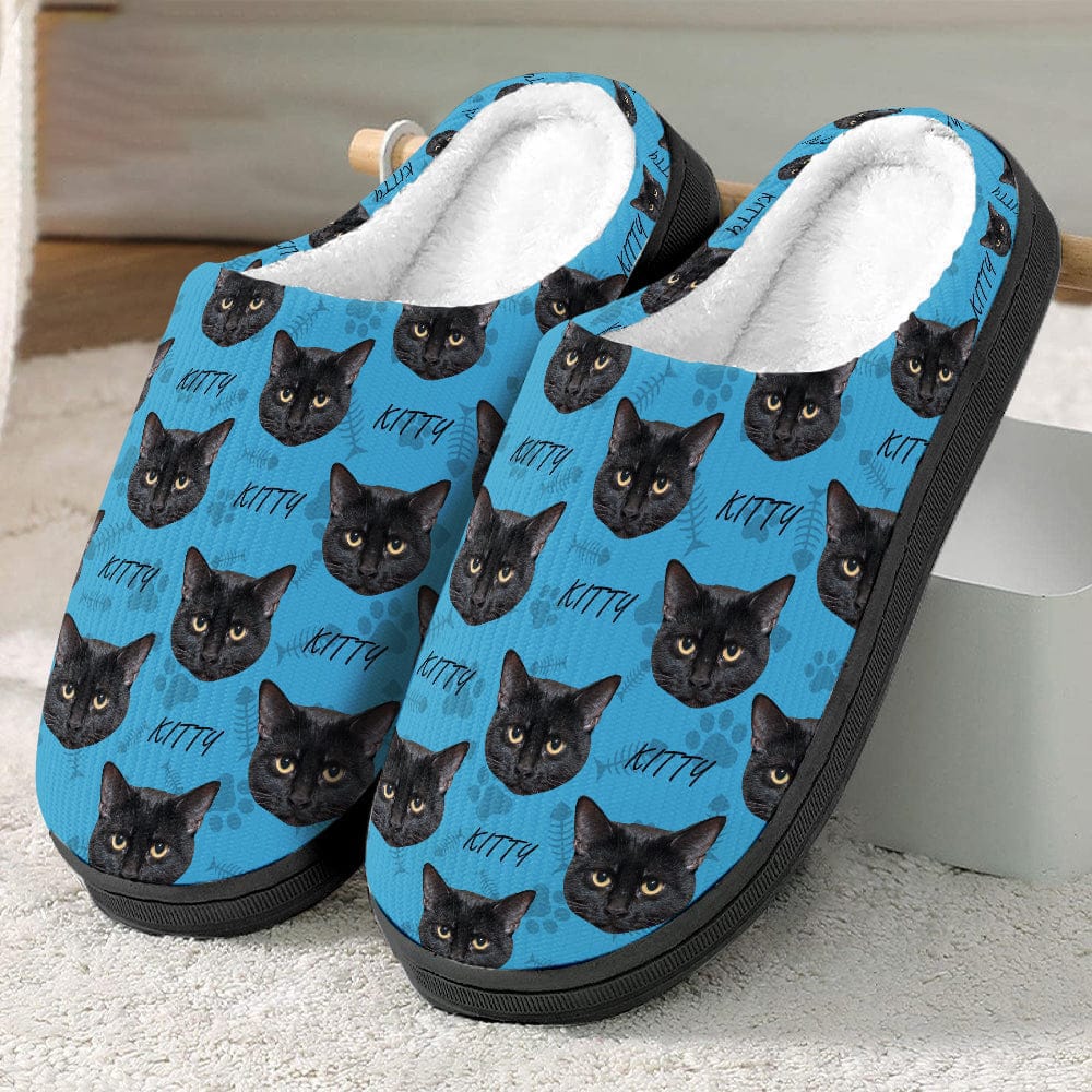 Custom Photo Dog Cat Plush Slippers TA29 888683 - Image 3