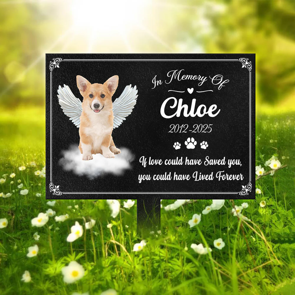 Custom Photo Dog Loss Memorial Garden Stake CH07 895402 - Image 8