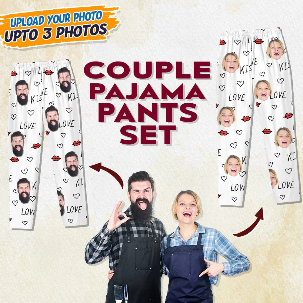 Custom Photo For Couple Pajamas TA29 888855 - Image 5