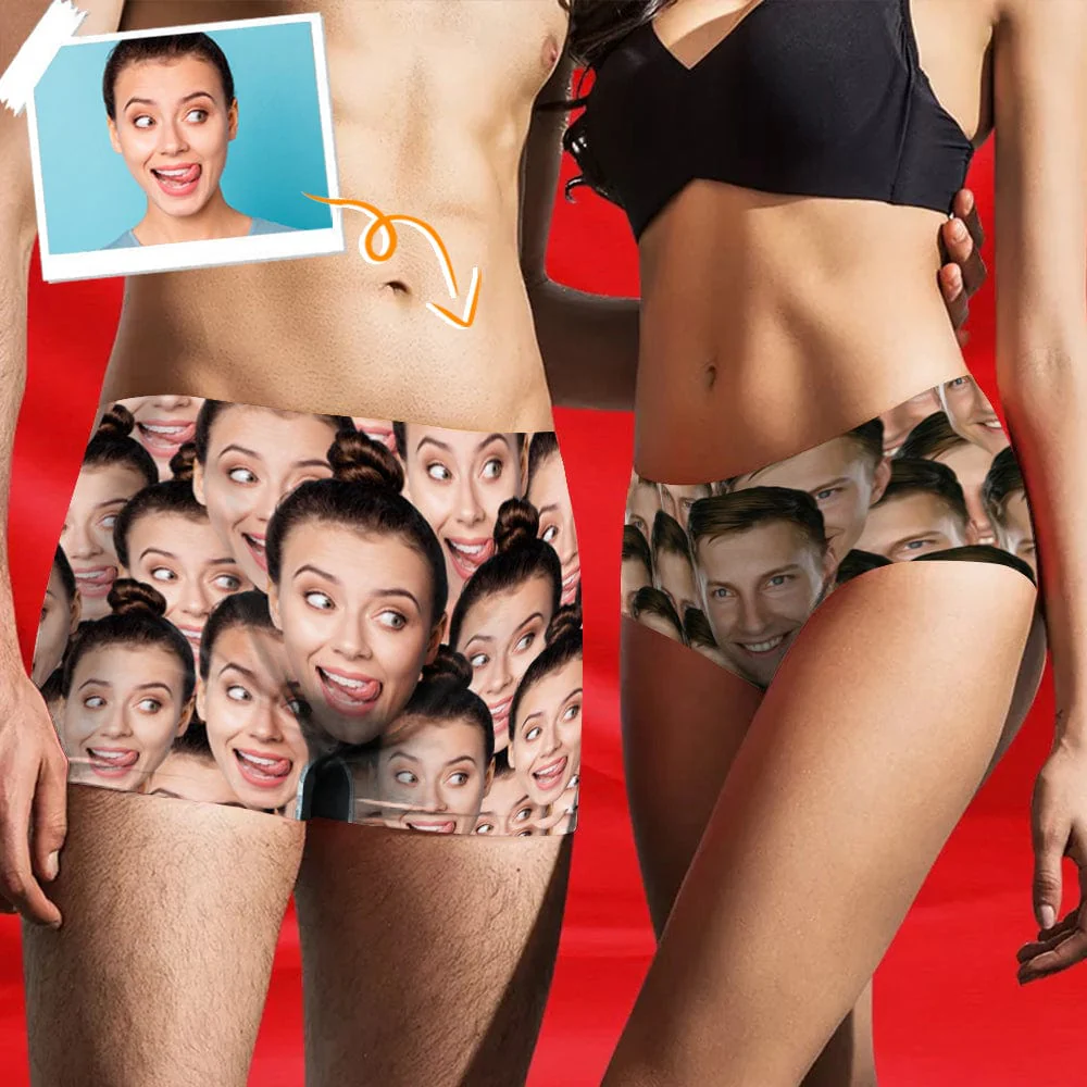 Custom Photo For Couple Underwear DA199 889807 - Image 2