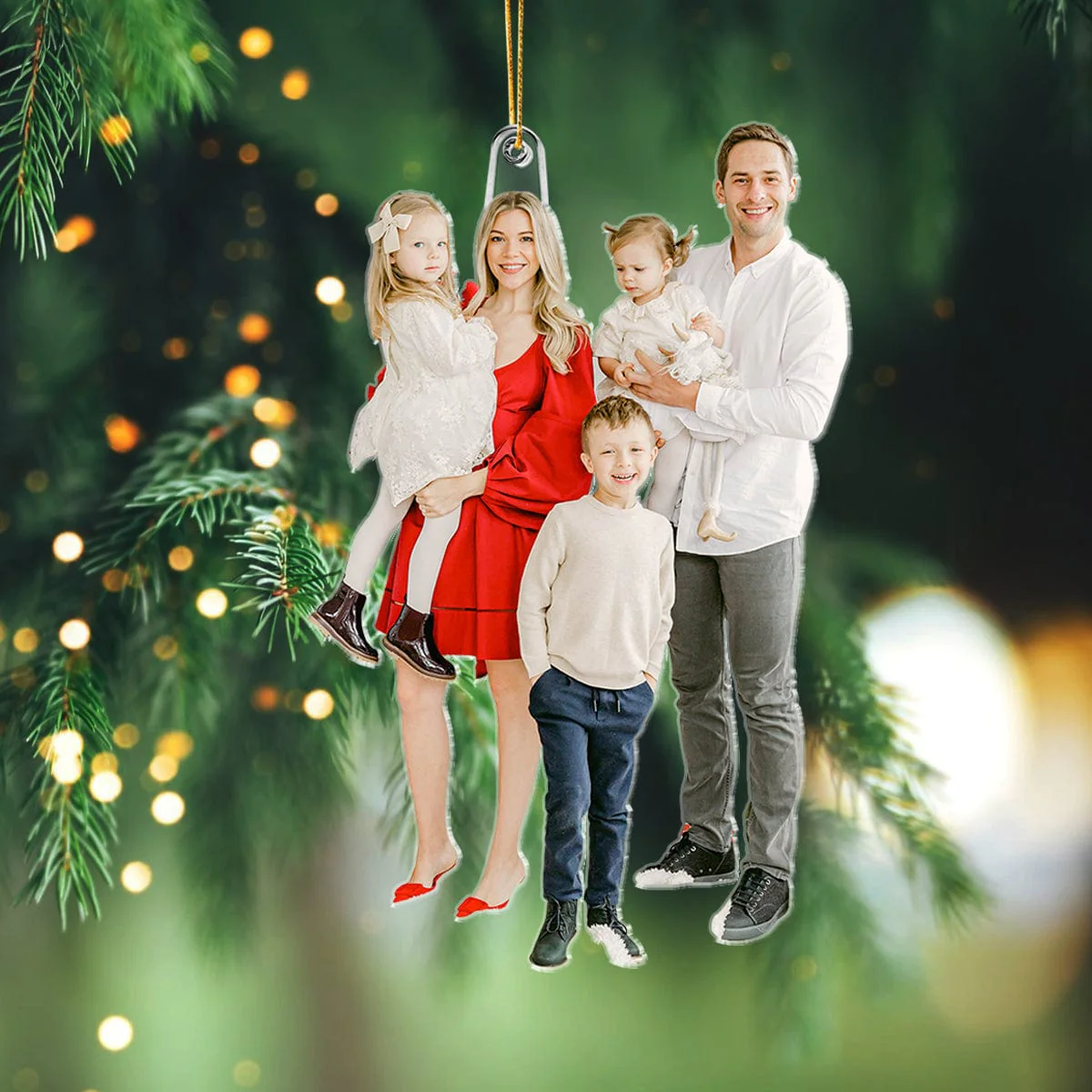 Custom Photo For Family Lovers Acrylic Ornament DA199 889790 - Image 3