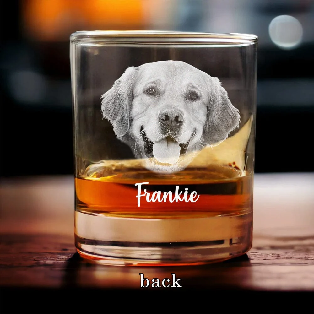Custom Photo From The Reasons You Drink Dog Lover Engraved Rock Glass DM01 HA75 890933 - Image 3