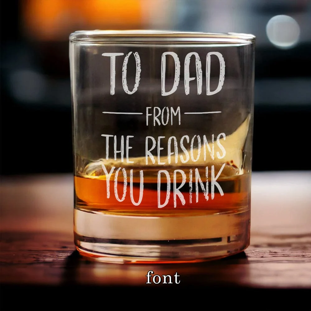 Custom Photo From The Reasons You Drink Dog Lover Engraved Rock Glass DM01 HA75 890933 - Image 4