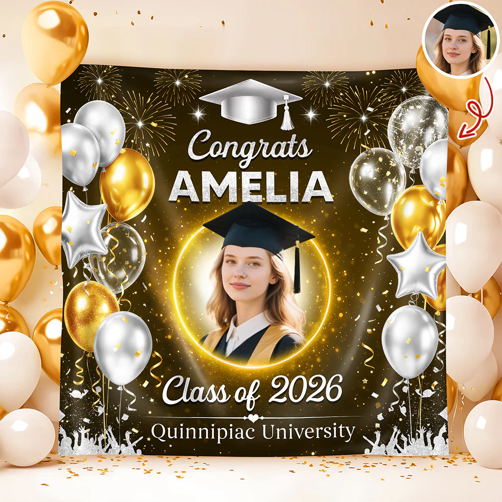 Custom Photo Graduation Party Backdrop – Personalized Celebration Decor HO82 902002 - Image 6