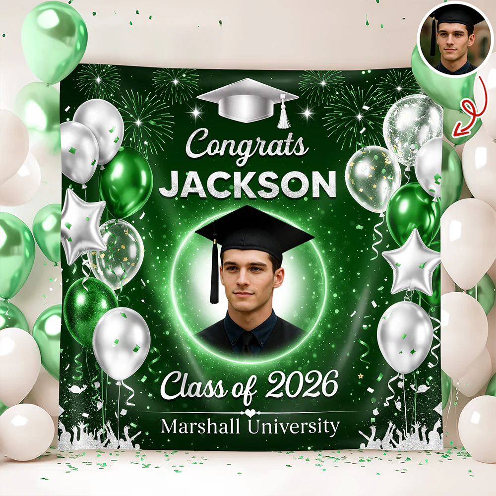 Custom Photo Graduation Party Backdrop – Personalized Celebration Decor HO82 902002 - Image 7