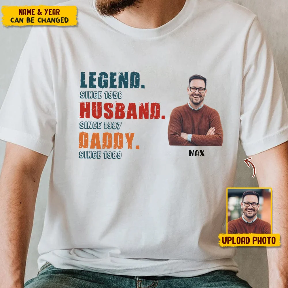 Custom Photo Grandma Legend Shirt Family N304 HN590 - Image 2