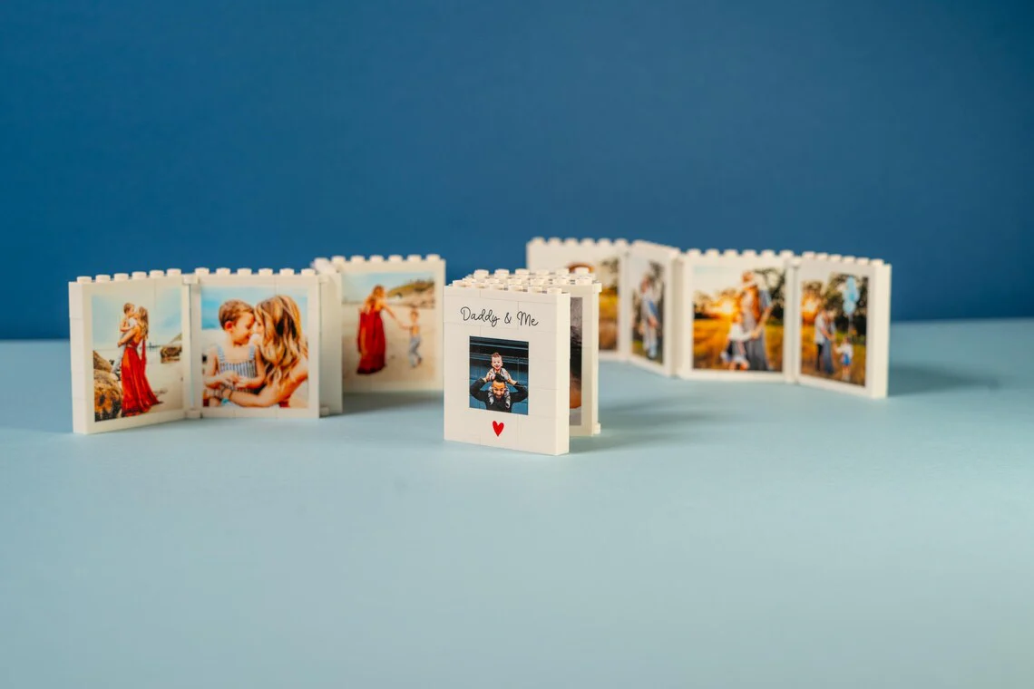 Custom Photo Happy Father's Day Fold-Out Brick Photo Frame Gift For Family TH10 169999 - Image 8