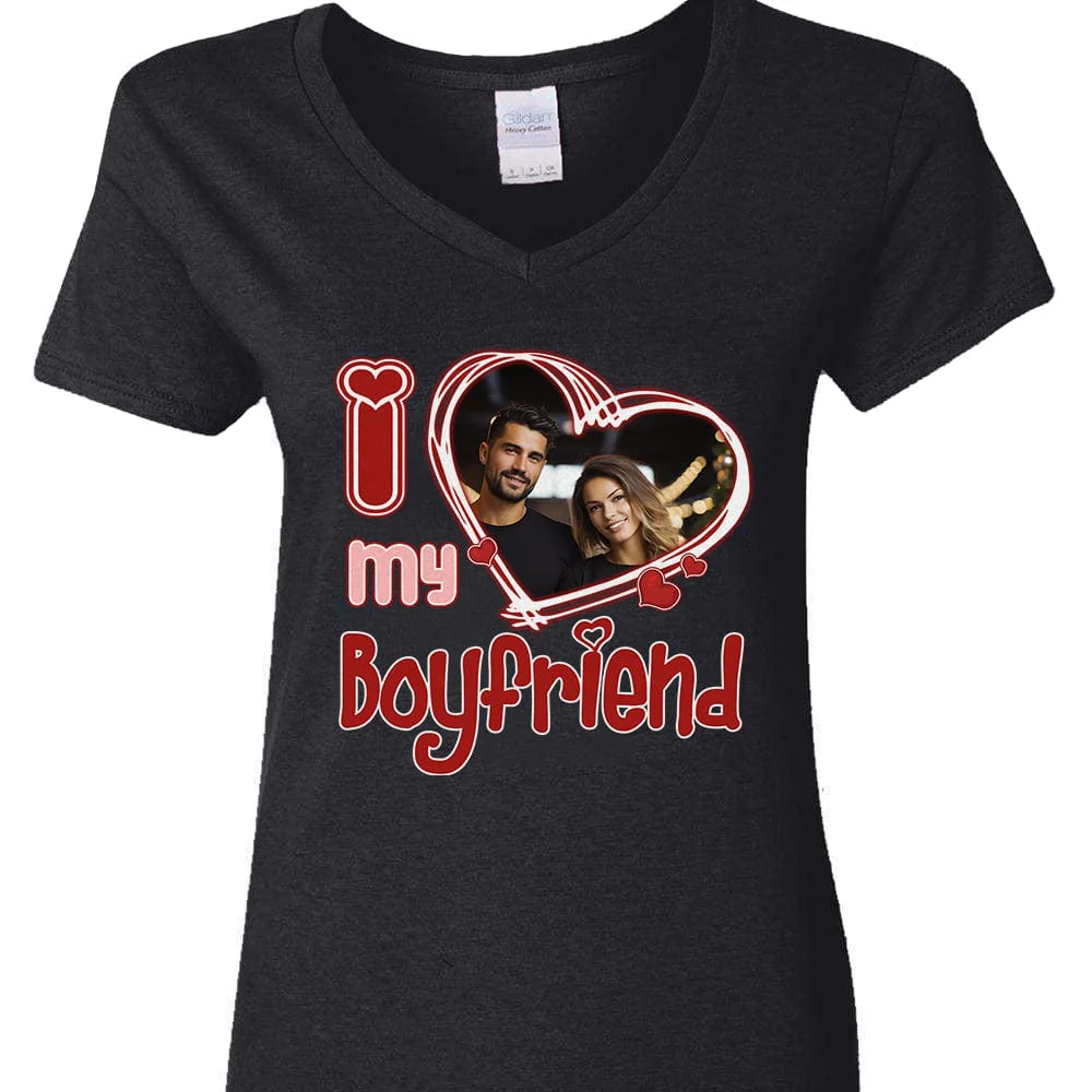 Personalized Photo I Love Him/Her Valentine Dark Shirt DA199 890127 - Image 5