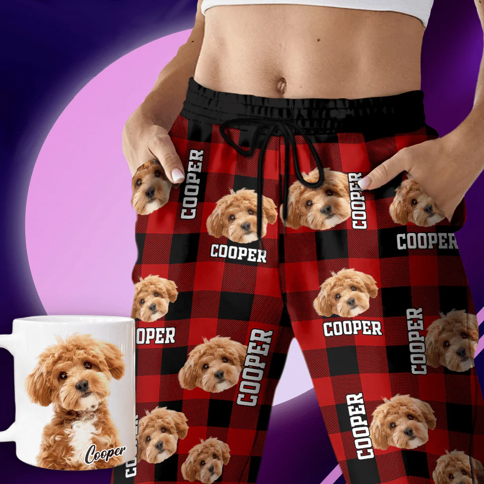 Custom Photo Name Dog Cat Men And Women's Sweatpants K228 HA75 888775 - Image 9