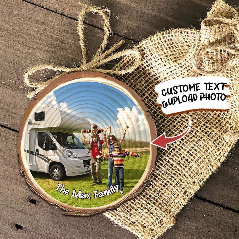 Custom photo Ornament Family Ornament Christmas Wood Slice Ornament, DA199 891144 - Image 4