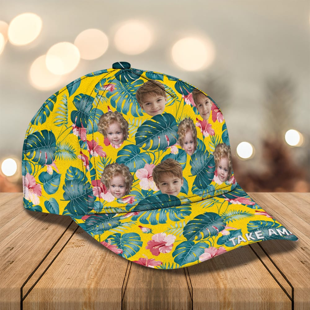 Custom Photo Personalized Upload Photo Family Tropical Style Classic Cap DM01 891057 - Image 4