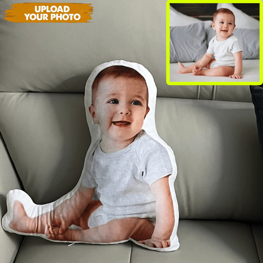 Custom Human Face Photo Pillow, 3D Custom Shaped Pillow K228 890321