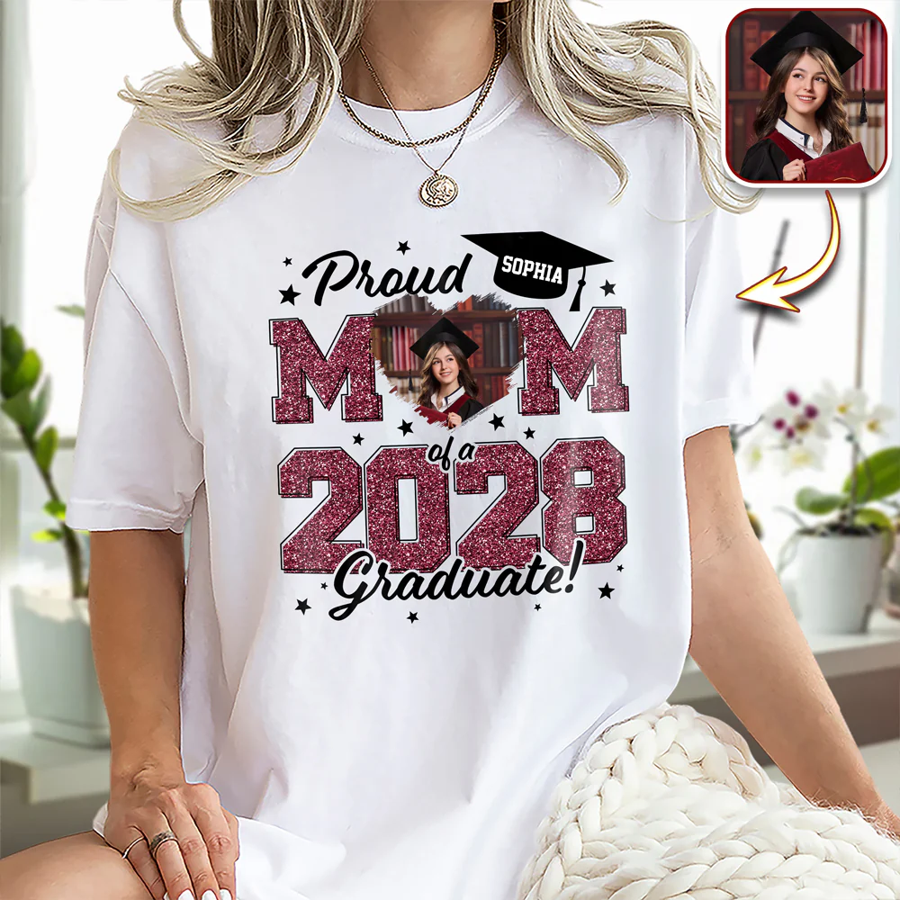 Custom Photo Proud Mom/Dad Of A 2026 Graduate - Graduation Bright Shirt HA75 920476 - Image 9