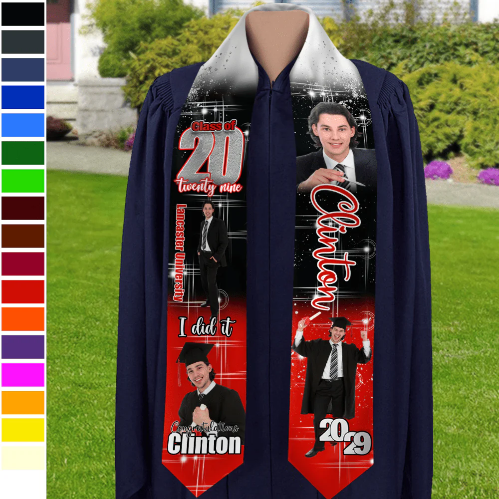 Custom Photo She Believed She Could Graduation Stoles TA29 HO82 890170 - Image 4