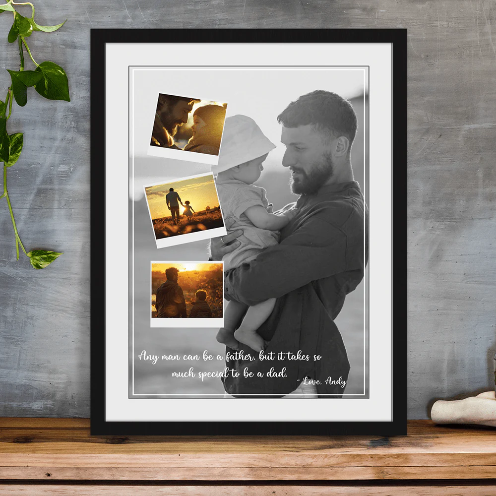 Custom Photo Special To Be A Dad Father's Day Poster Canvas Picture Frame DM01 890947