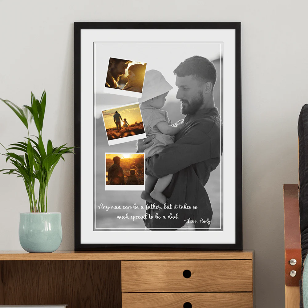 Custom Photo Special To Be A Dad Father's Day Poster Canvas Picture Frame DM01 890947 - Image 4