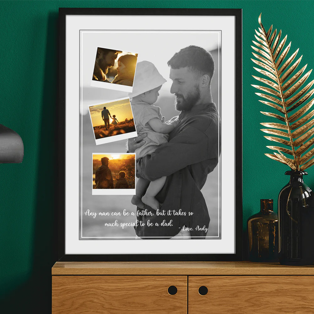 Custom Photo Special To Be A Dad Father's Day Poster Canvas Picture Frame DM01 890947 - Image 5
