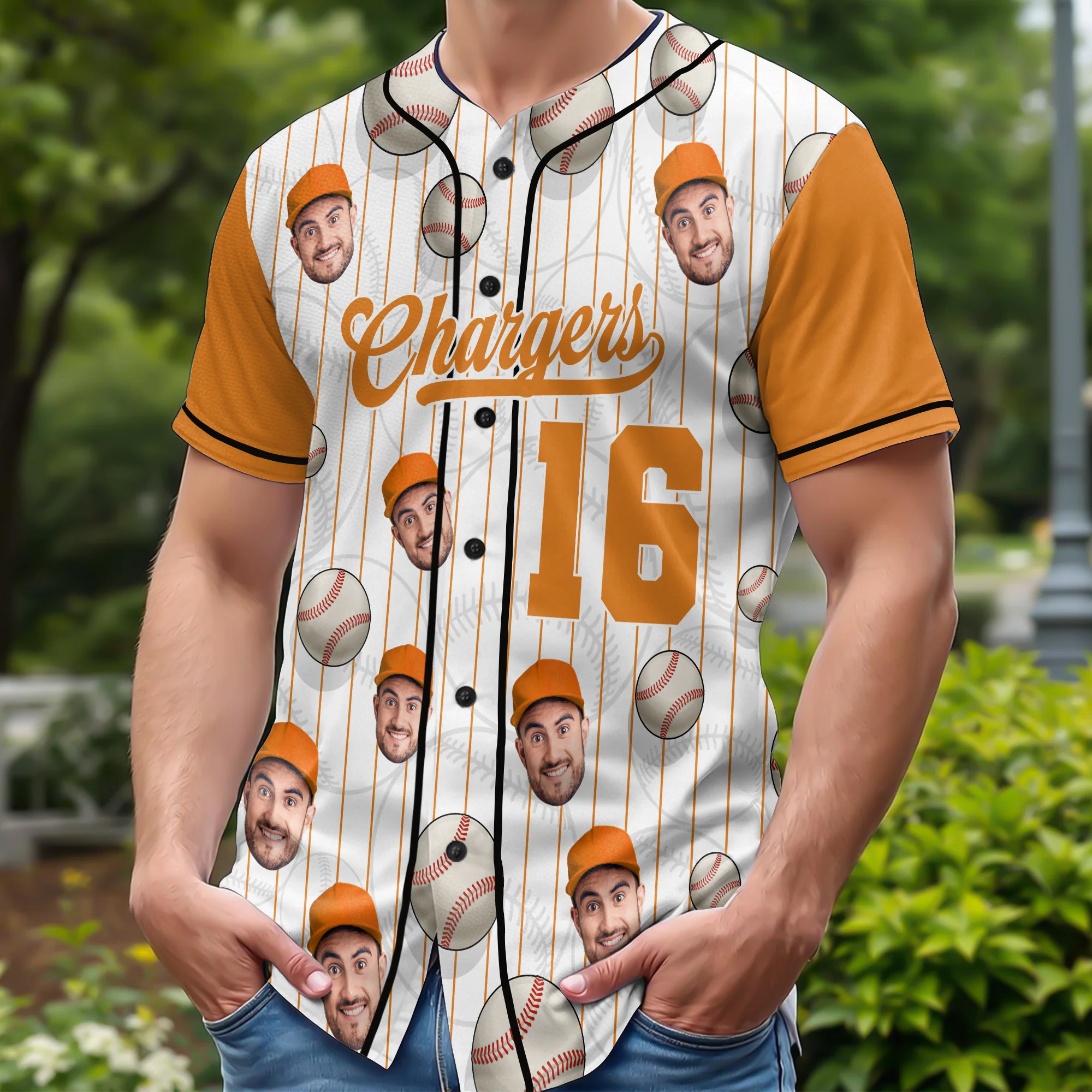 Custom Photo Sport Lovers Baseball Jersey Shirt With Team Name CH07 896178 - Image 6