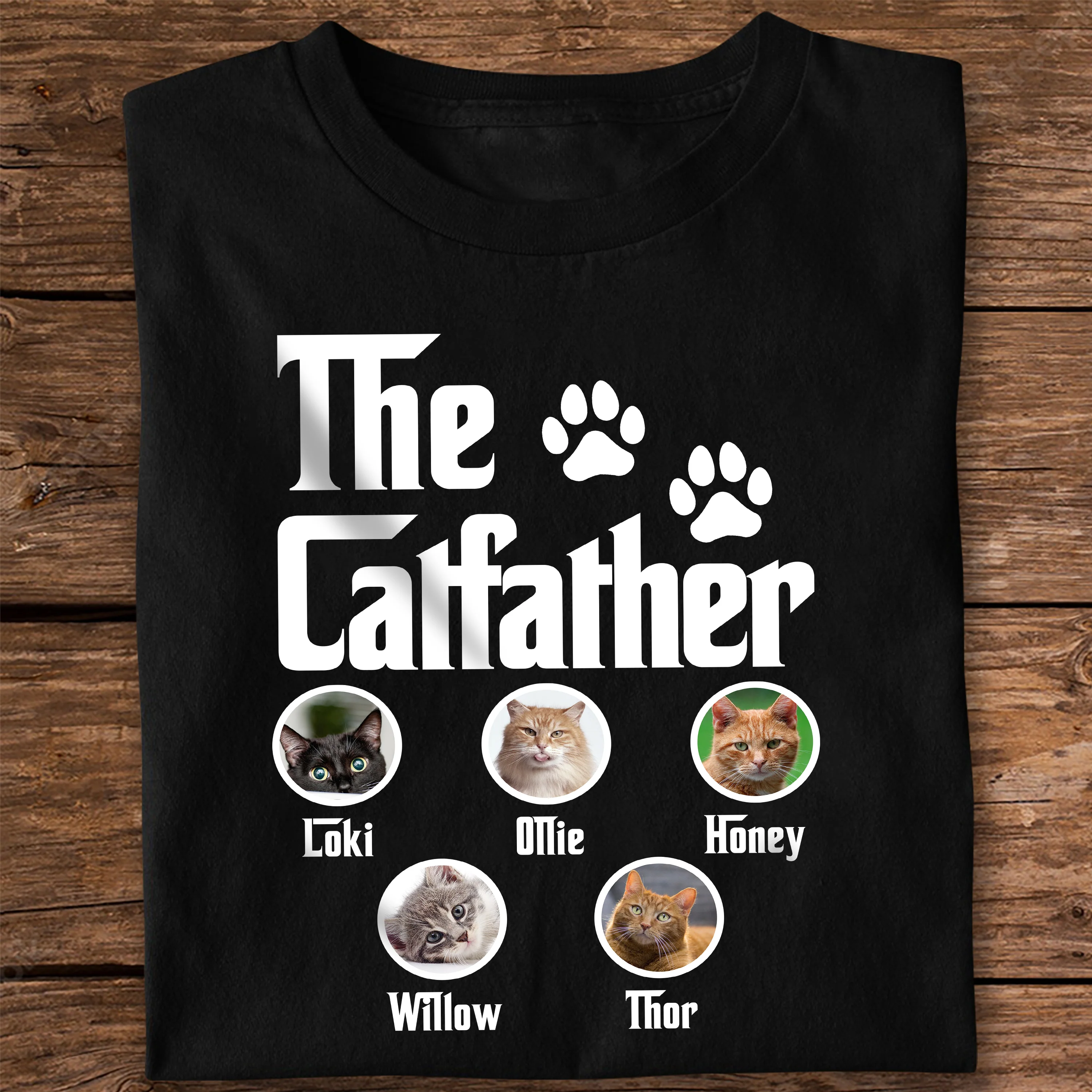 Custom Photo The Catfather Dark Shirt For Dad TH10 892947 - Image 2