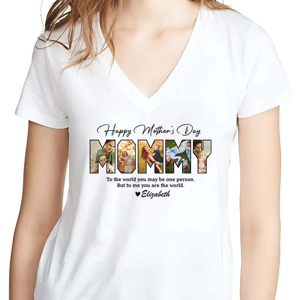 Custom Photo To My World Happy Mother's Day Bright Shirt TA29 888956 - Image 5