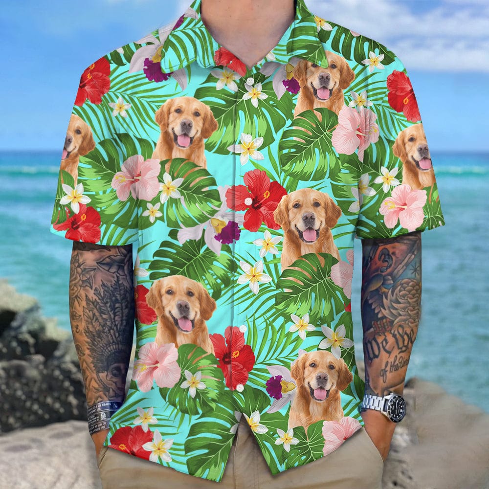 Custom Photo Tropical Style Dog Hawaii Shirt N369 8894165 - Image 3