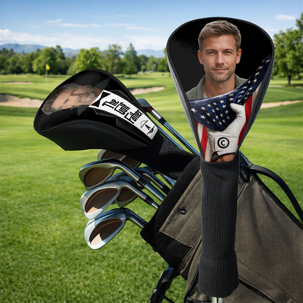 Custom Photo US Flag Golf Club Head Cover - Gift For Dad, Golf Lovers CH07 911386 - Image 7