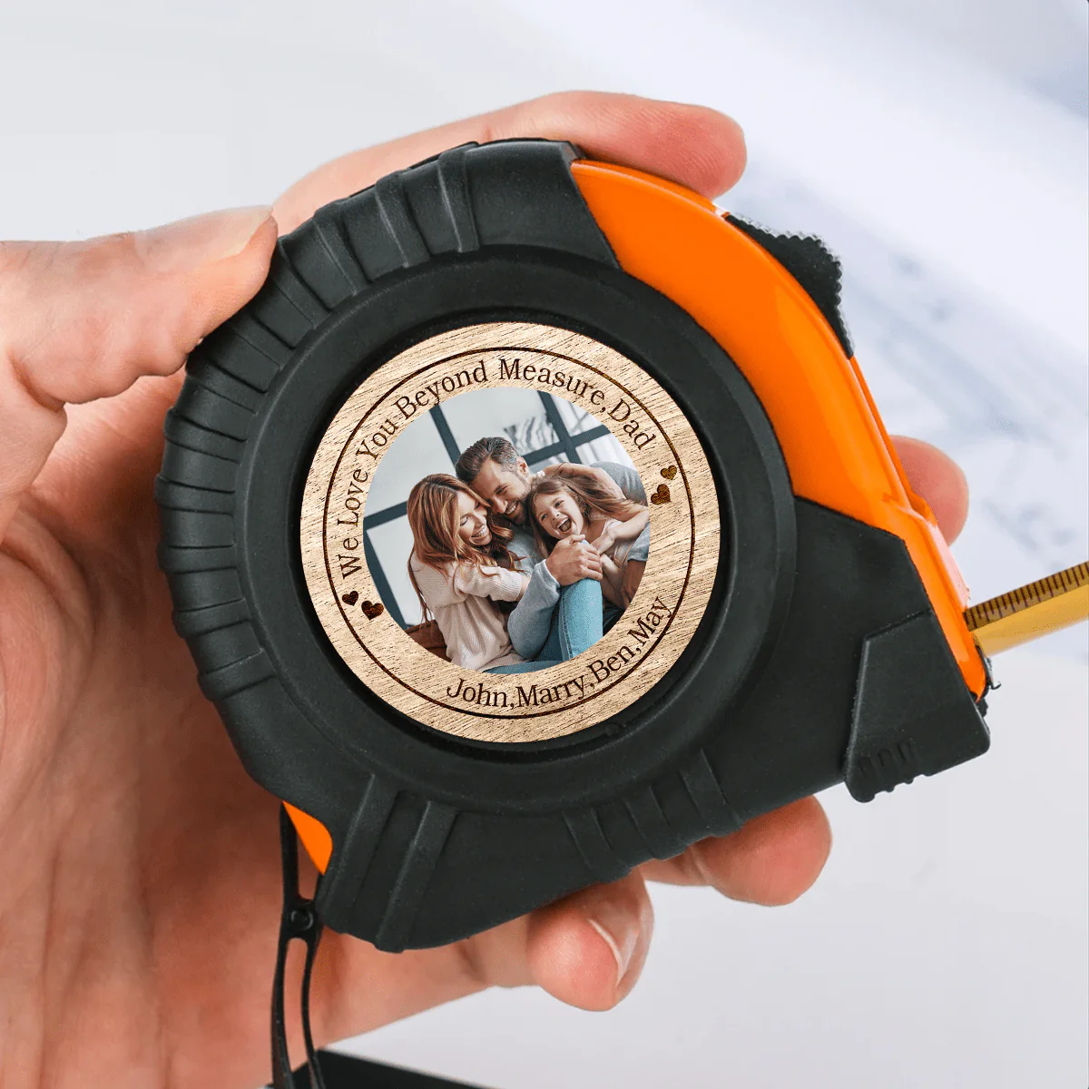 Custom Photo We Love You Beyond Measure Father's Day Tape Measure DM01 891017
