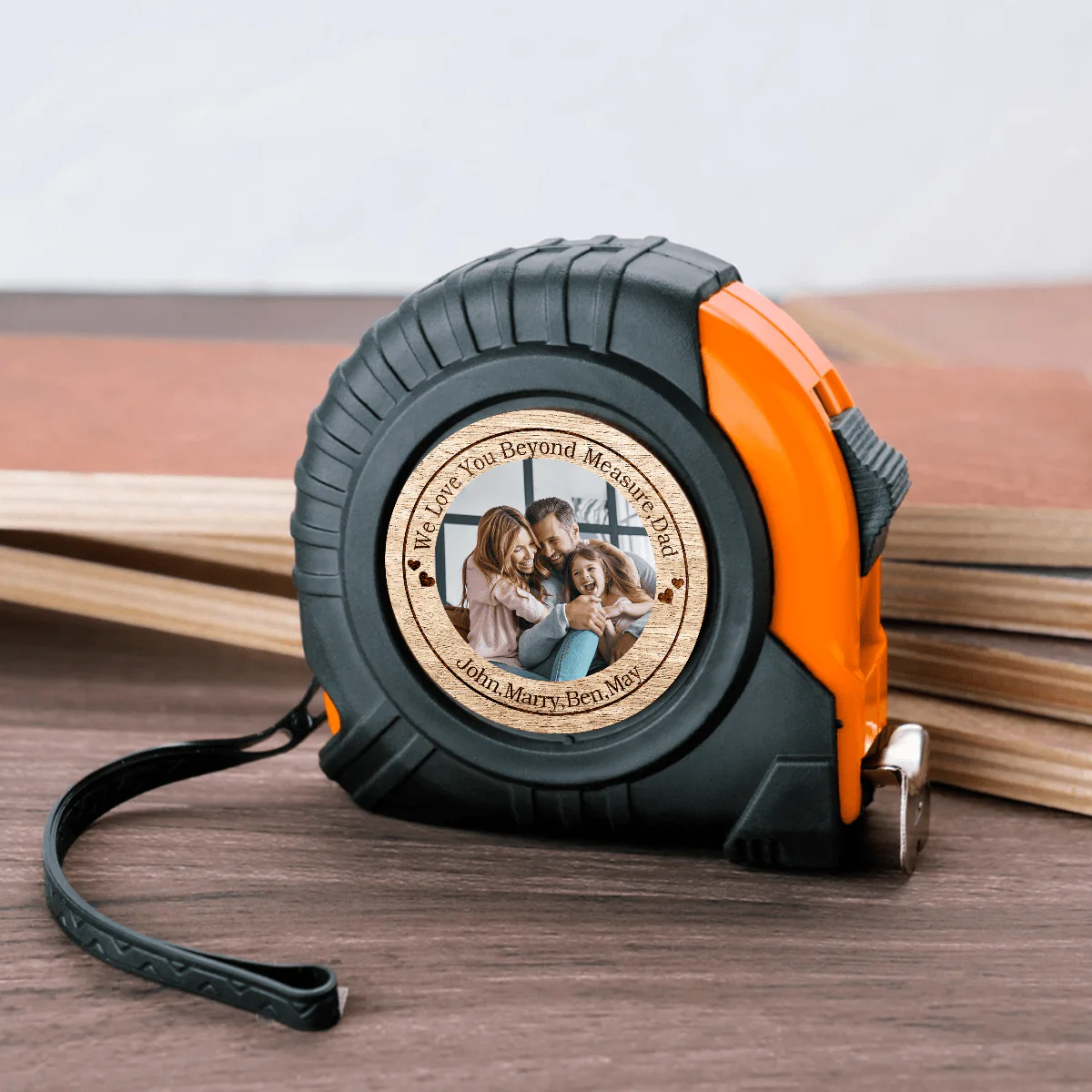 Custom Photo We Love You Beyond Measure Father's Day Tape Measure DM01 891017 - Image 3