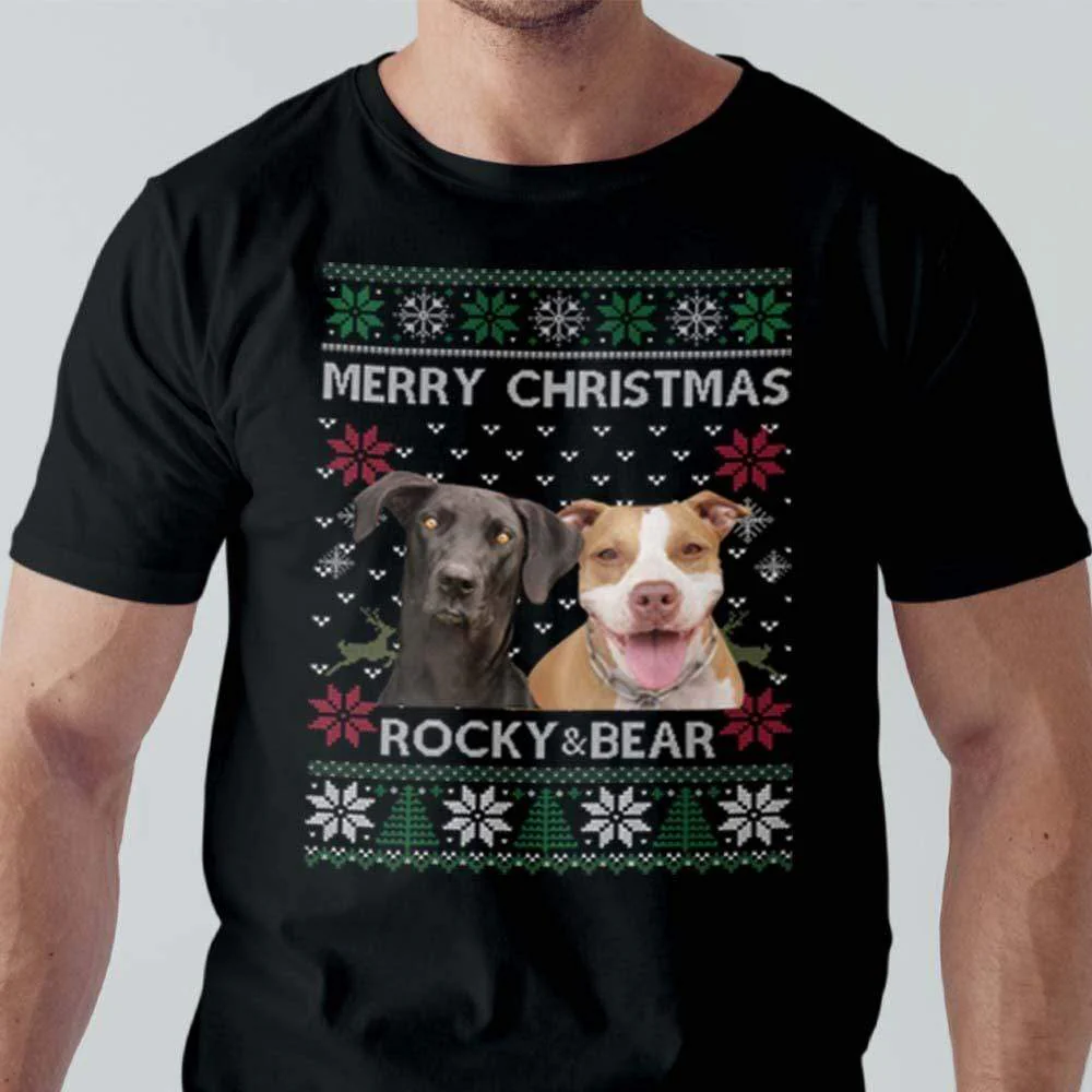Custom Photo Ya Filthy Animal Dog Cat Sweatshirt, Dog Lover Sweater Christmas TA29 889811 - Image 4
