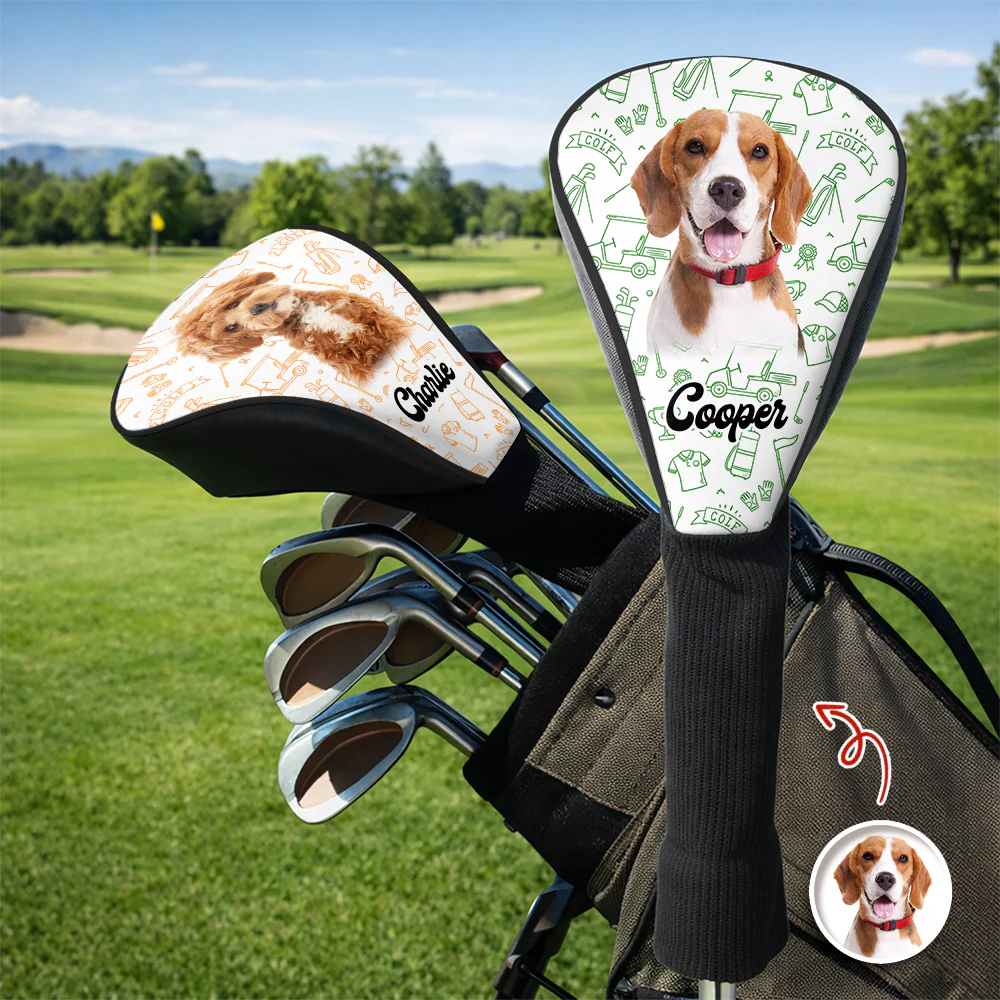 Custom Puppy Photo Golf Head Cover Funny Gifts For Dog Lovers CH07 911272 - Image 2
