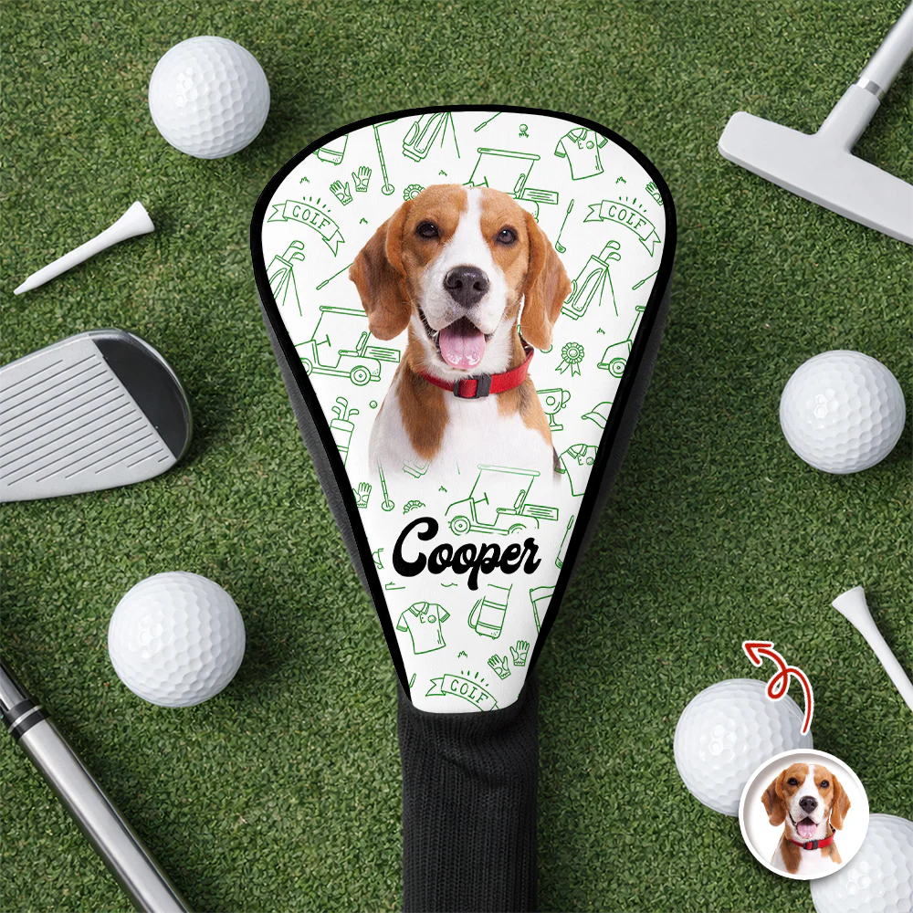 Custom Puppy Photo Golf Head Cover Funny Gifts For Dog Lovers CH07 911272 - Image 5