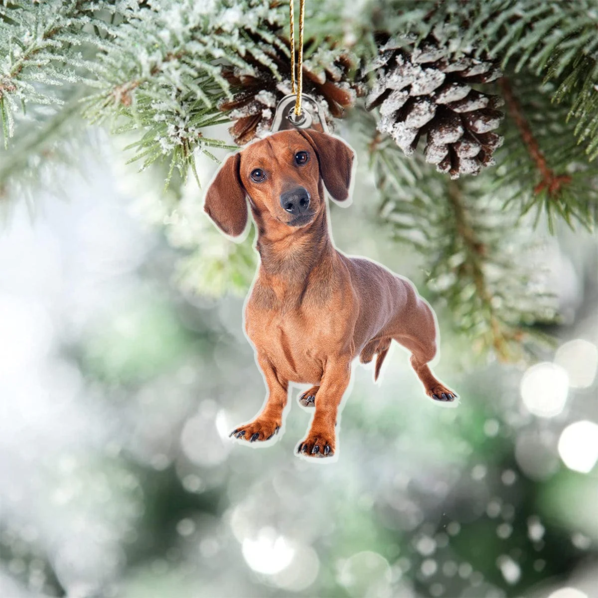Customize Dog Photo Acrylic Ornament DA199 889891 - Image 2