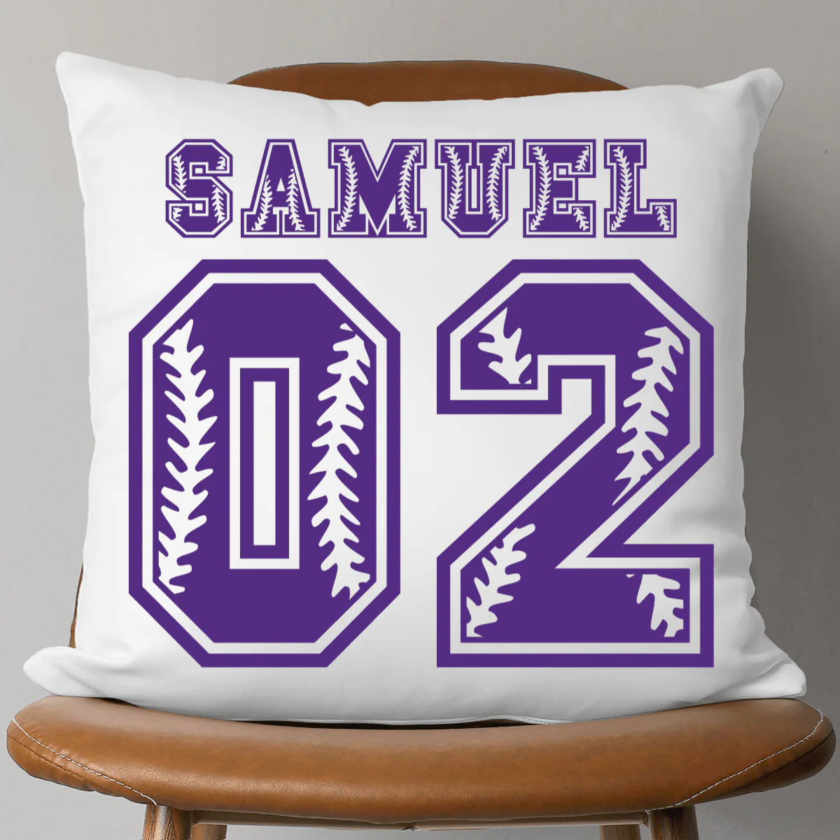 Personalized Baseball Softball Basketball Football Soccer Throw Pillows - Image 5