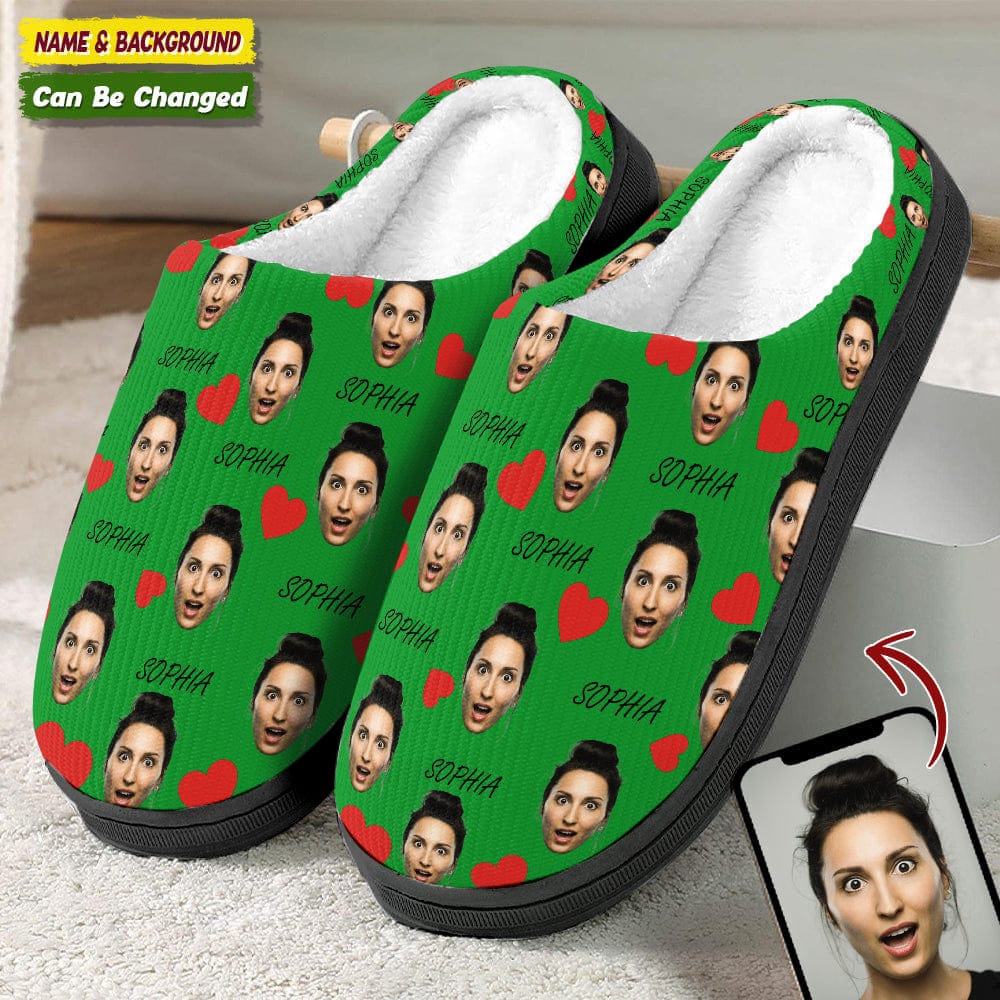 Customized Gifts Plush Slippers Family Lovely N369 54298 HN590 - Image 2
