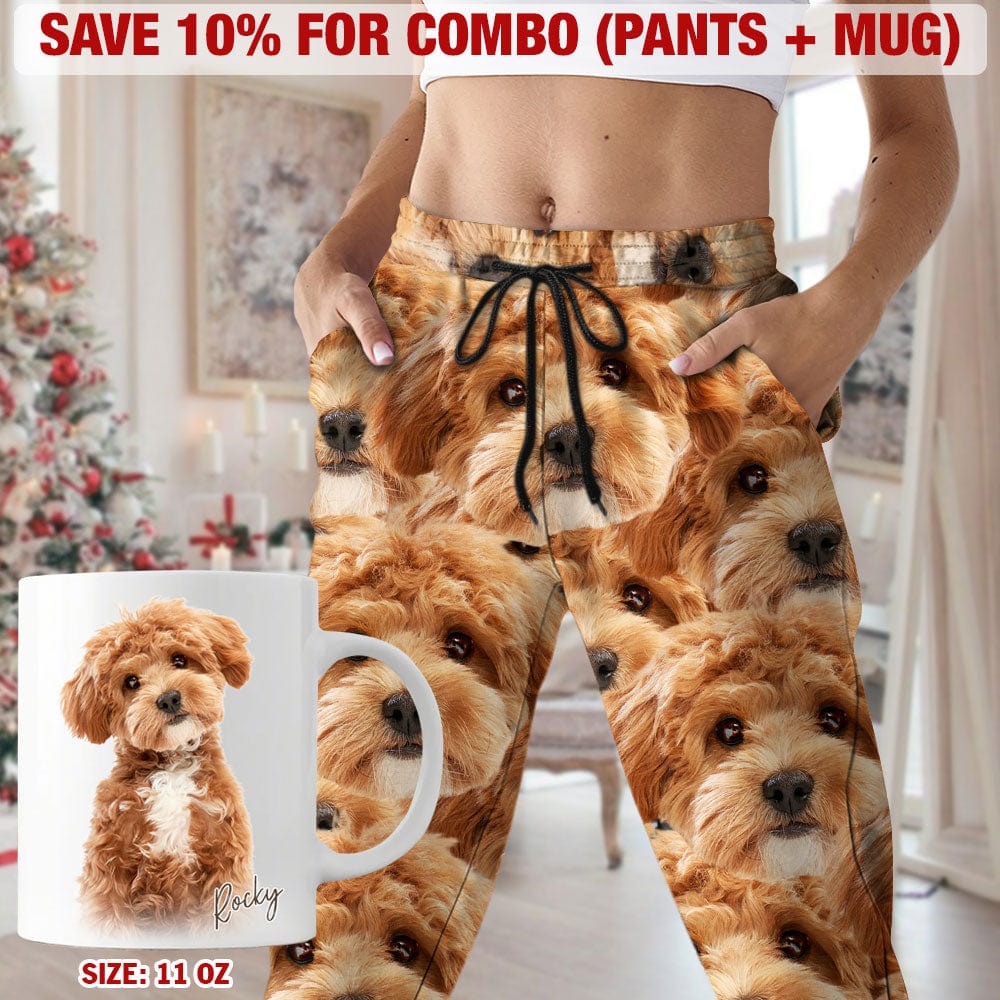 Customized Sweatpants Upload Photo Dog Cat For Men and Women's N369 HO82 888950 54298 - Image 2