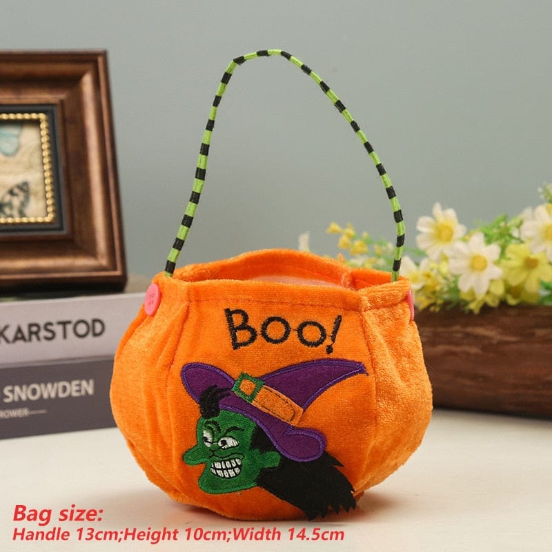 Cute Halloween Portable Pumpkin Bag Trick Or Treat Kids Candy Bag - Image 14