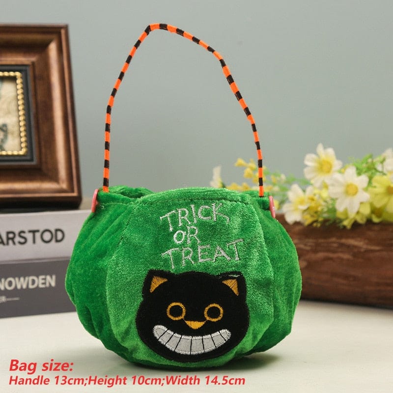 Cute Halloween Portable Pumpkin Bag Trick Or Treat Kids Candy Bag - Image 15