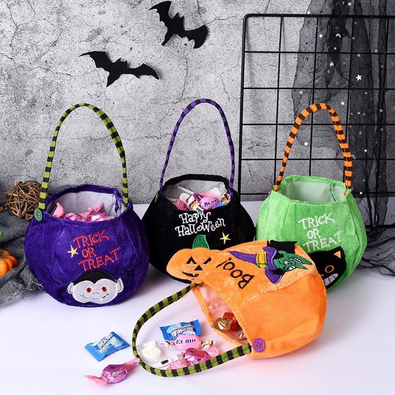 Cute Halloween Portable Pumpkin Bag Trick Or Treat Kids Candy Bag - Image 16