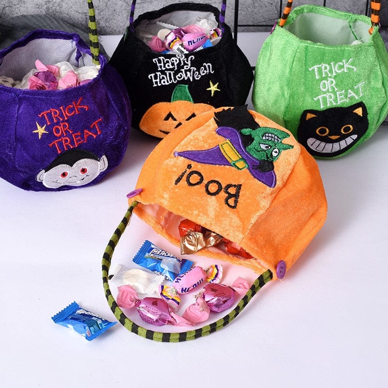 Cute Halloween Portable Pumpkin Bag Trick Or Treat Kids Candy Bag - Image 2