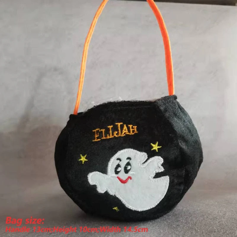 Cute Halloween Portable Pumpkin Bag Trick Or Treat Kids Candy Bag - Image 4