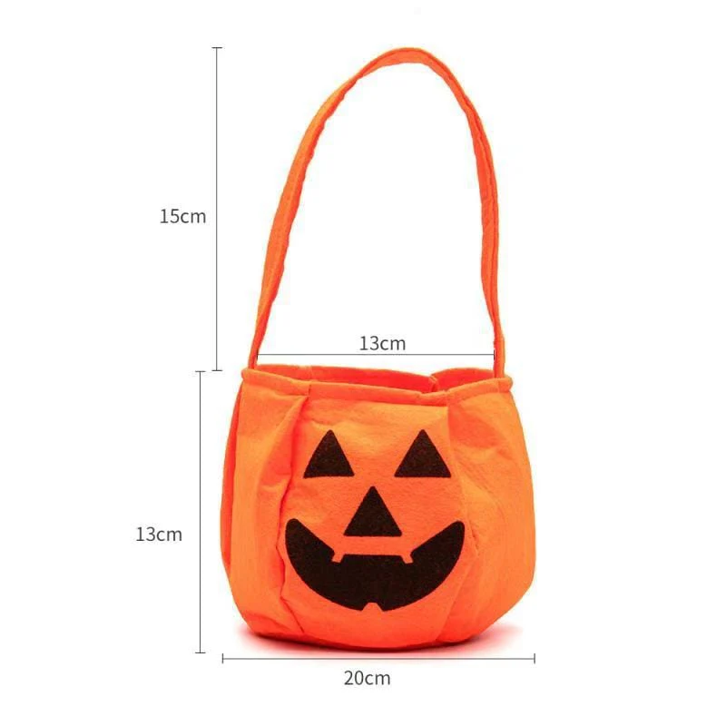 Cute Halloween Portable Pumpkin Bag Trick Or Treat Kids Candy Bag - Image 9