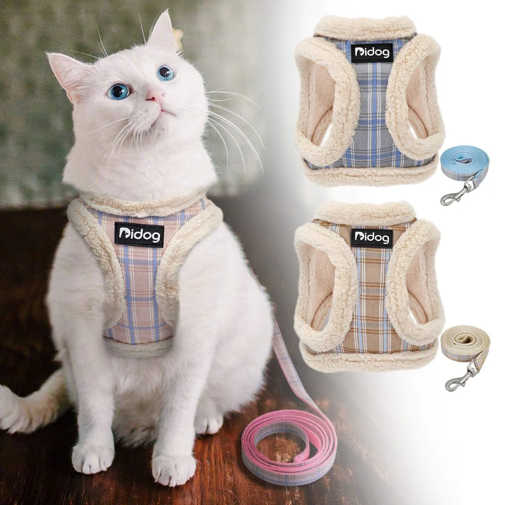 Cute Pet Cat Soft Padded  Harness Vest
