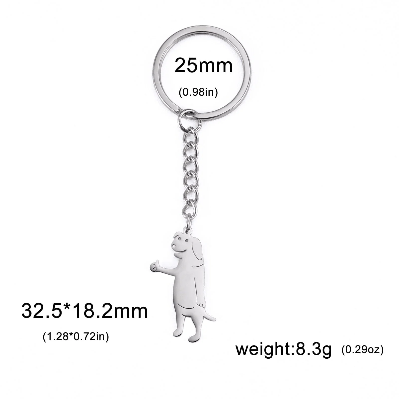 Cute Trend Finger Stickman Keychain - Image 28