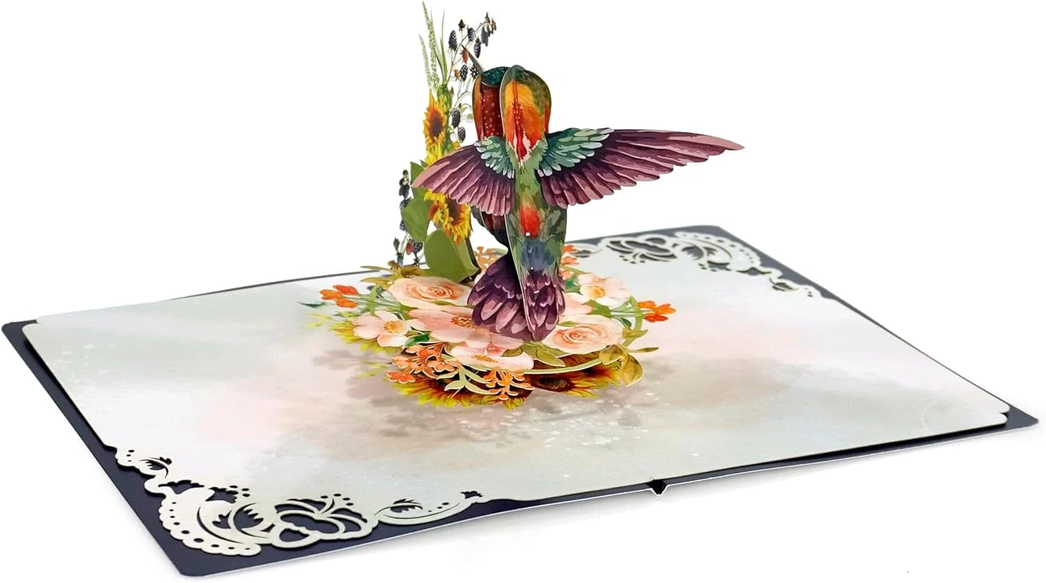 CUTPOPUP Hummingbird Birthday Card Pop Up, Mothers Day, Fathers Day, 3D Popup Greeting Card, Birthday Card for Women (Hummingbird Sunflower) - Image 6