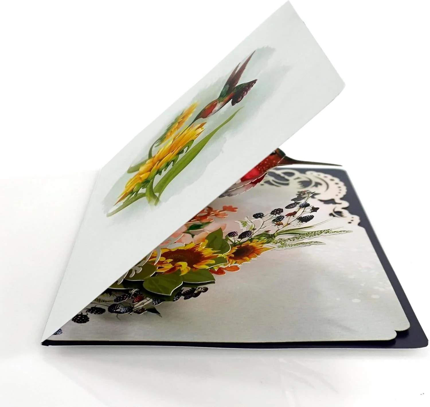 CUTPOPUP Hummingbird Birthday Card Pop Up, Mothers Day, Fathers Day, 3D Popup Greeting Card, Birthday Card for Women (Hummingbird Sunflower) - Image 9