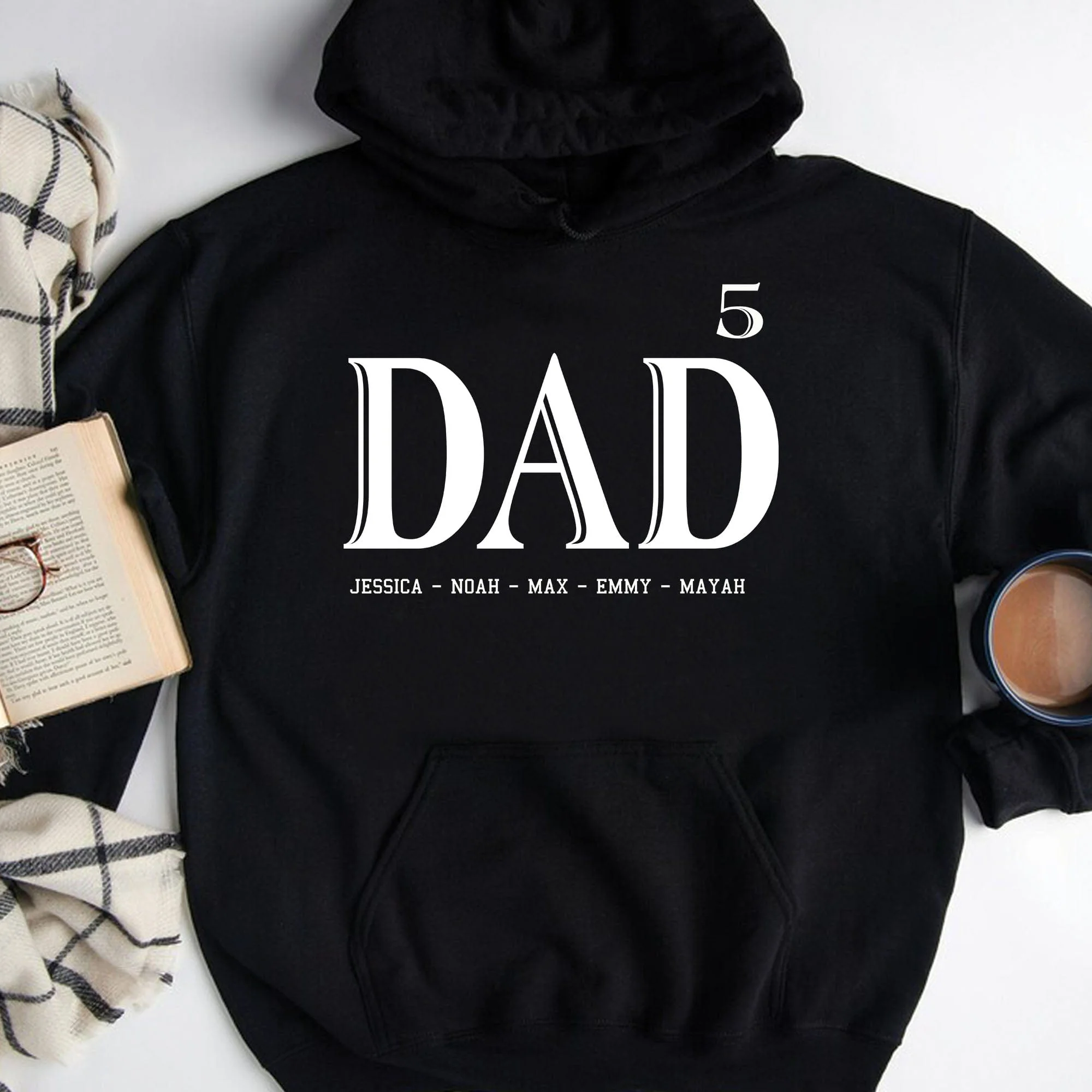 Dad Custom Kids Names Personalized Custom Father's Day Shirt H319 - Image 3