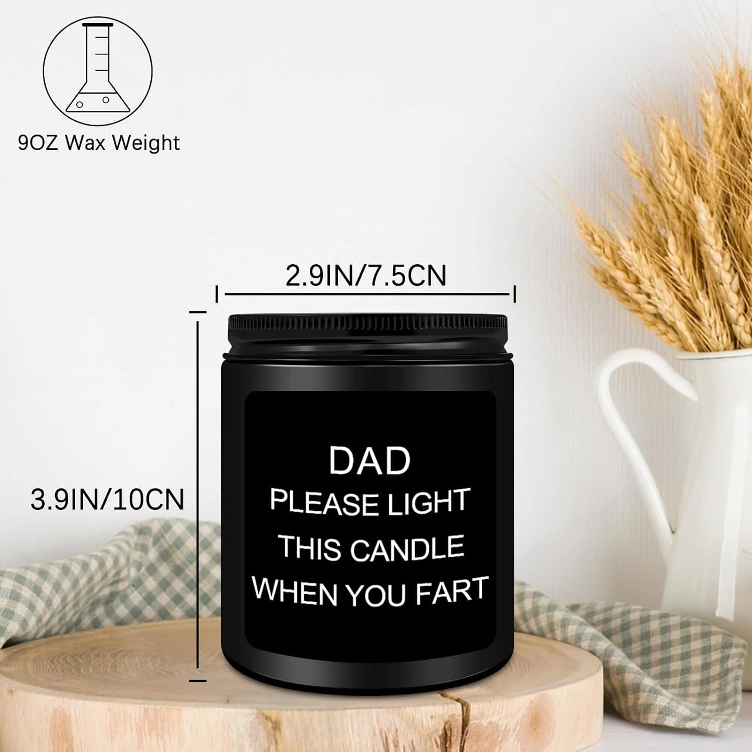 Dad Birthday Gift, Fathers Day Birthday Gifts for Dad, Sandalwood Scented Candle Gifts for Men - Image 5