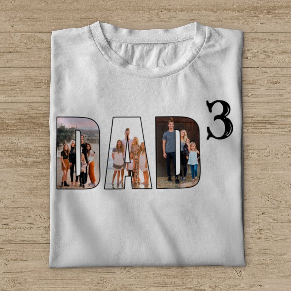 Dad Shirt, Dad Of 3 Shirt, Dad Of 2 Shirt, Funny Dad Shirt, Upload Photo shirt HN590 - Image 2