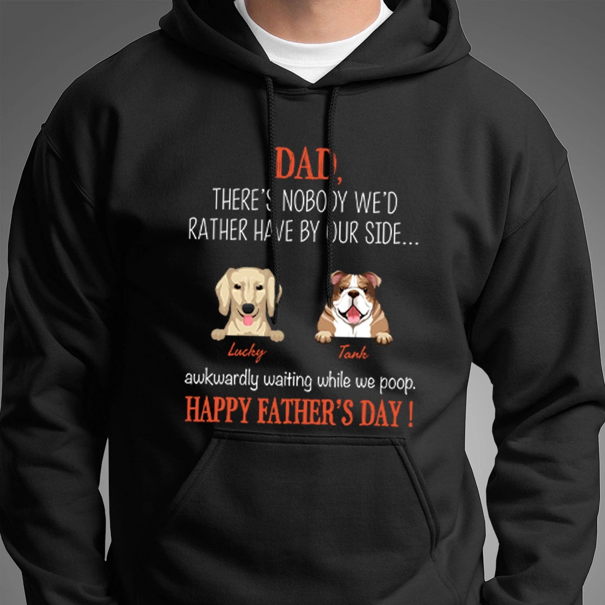 Dad There's Nobody I'd Rather Have By My Side Custom Dog Dad Shirt C201 - Image 4